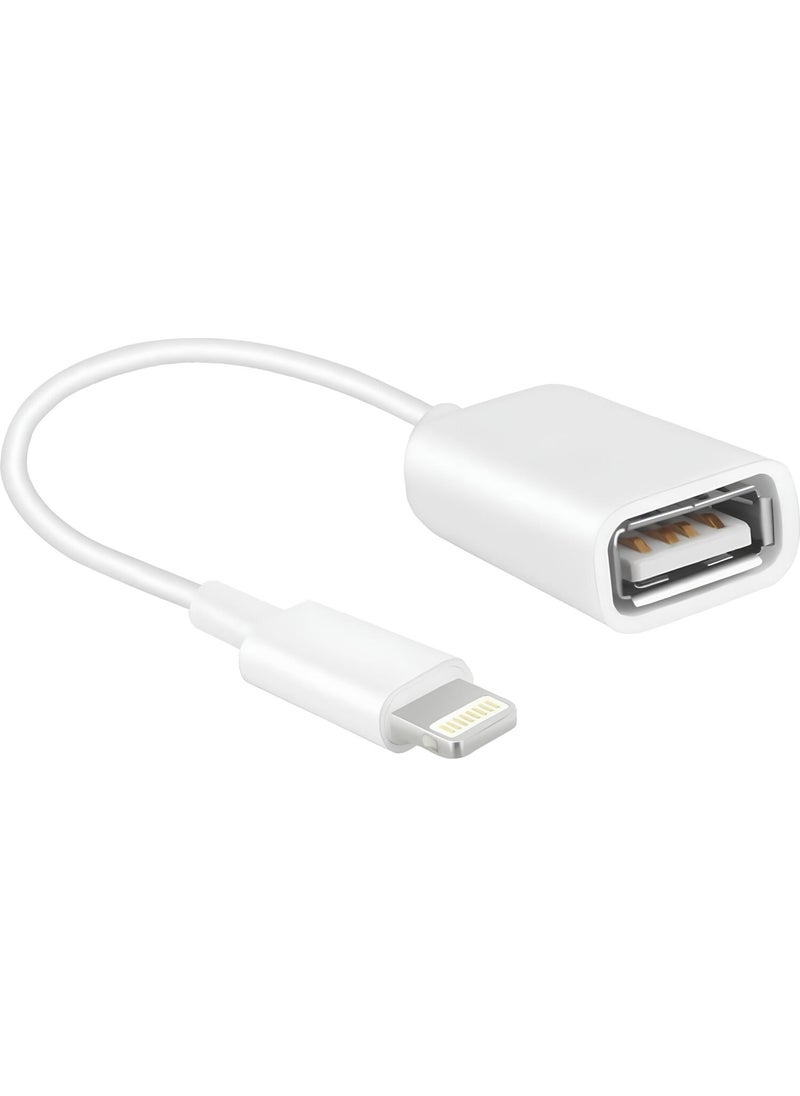 SPEEDUF - Lightning to USB Camera Adapter, USB 3.0 OTG Cable for iPhone/iPad - Image 1