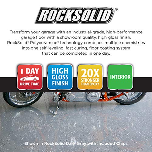 Rust-Oleum 318697 RockSolid Polycuramine Garage Floor Coating, 2.5 Car Kit, High Gloss Black - Image 4