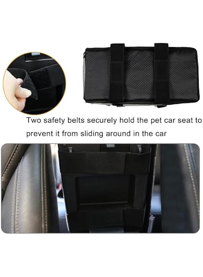 تراسل مقعد معزز لسلامة الحيوانات الاليفة من تراسل، مقعد سيارة مركزي للقطط والكلاب الصغيرة، سلة للحيوانات الاليفة، مسند ذراع لوحدة التحكم في السيارة، شنطة سرير للكلاب والحيوانات الاليفة الصغيرة حتى وزن 13 - Image 5