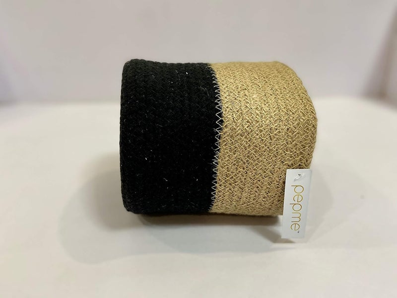 PartyStuff Home Jute Cotton Basket Planter Basket for Home MultiPurpose Storage Bag for Bathroom Living Room Laundry Toys XLarge 14x14 inch Pack of 1 - Image 4