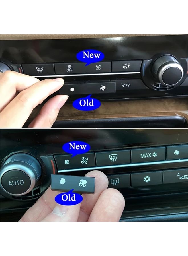 Model A AC Fan Volume Control Button Cover Replacement For BMW 5 6 7 Series - Image 3
