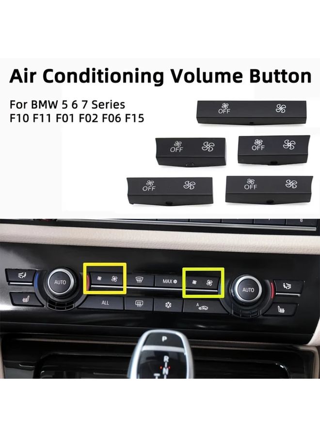 Model A AC Fan Volume Control Button Cover Replacement For BMW 5 6 7 Series - Image 1