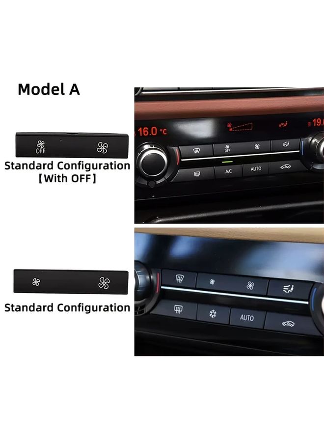 Model A AC Fan Volume Control Button Cover Replacement For BMW 5 6 7 Series - Image 5