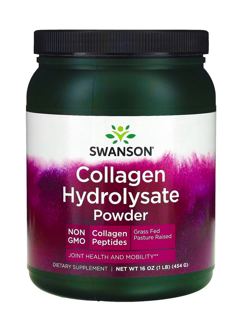 سوانسون مسحوق الكولاجين المائي  1 رطل (454 جم)