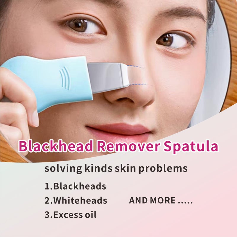 REVEX Silicone Nose Blackhead Remover Tool Set,Blackhead Scraper Tool,2Pcs Pore Cleaning Brush, Face Scrubber Skin Spatula, Pore Scrubber for Deep Cleansing,Face Exfoliator Scrubber for Women Men - Image 2