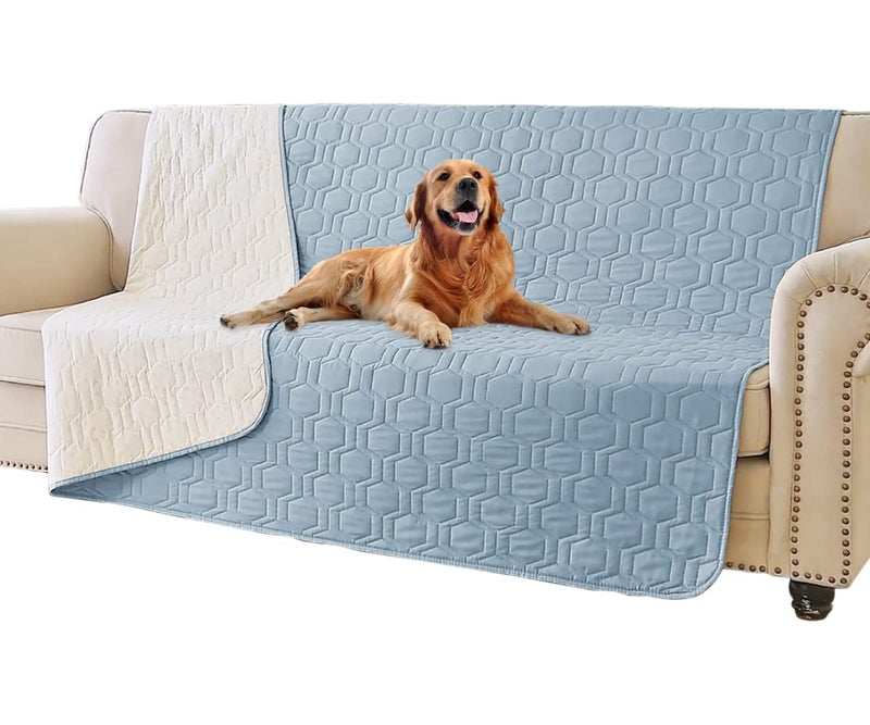Tcksstex Waterproof and AntiSlip Dog Bed Cover and Pet Blanket Sofa Pet Bed Mat car Incontinence Mattress Protectors Furniture Couch Cover for Most Cats Dogs Pets52x82Stoneblue