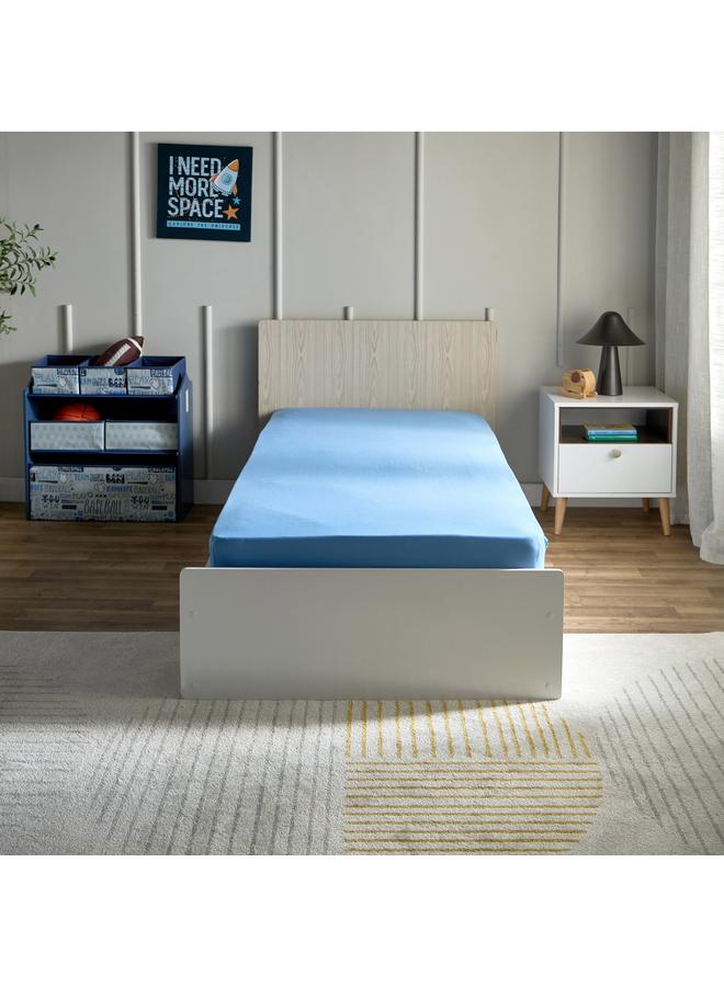 Home Box Arcade Team Single Microfibre Jersey Fitted Sheet - 90x200+25 cm  - Image 2