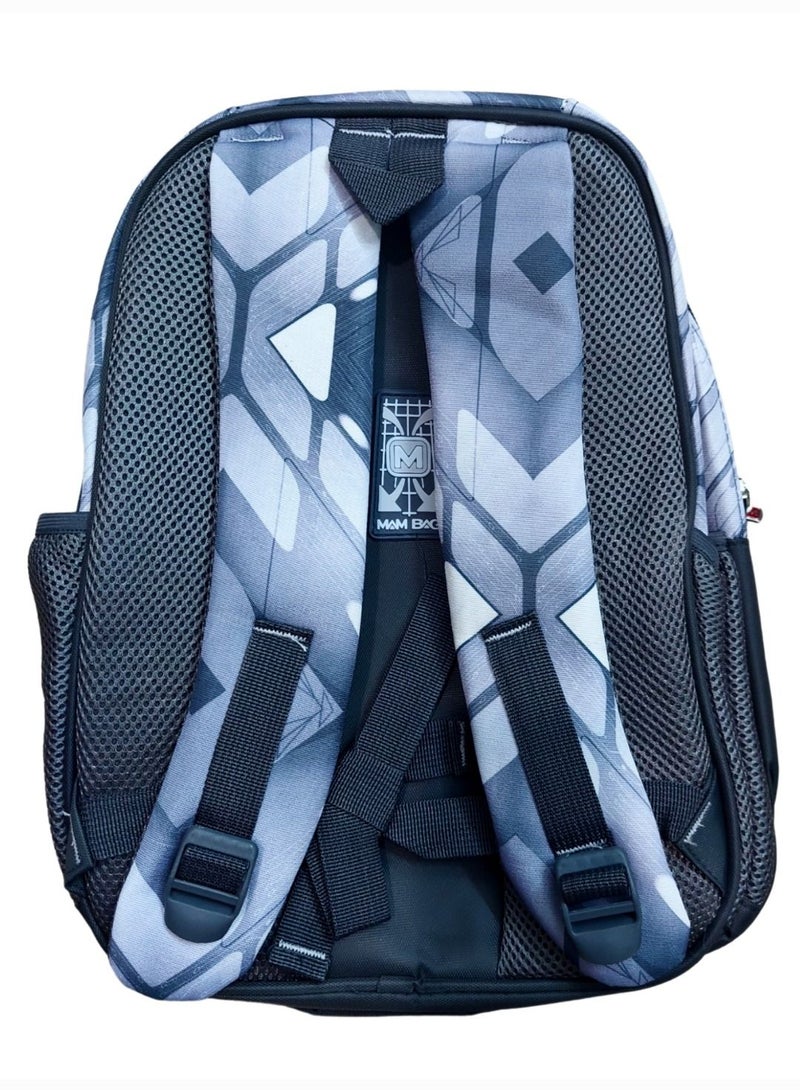 Wide original Batman trendy school baded multizips bag backpack