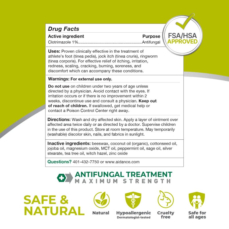 terrasil Clotrimazole Antifungal Cream, Relief for Fungal Yeast Infections, Jock Itch, Athletes Foot, Ringworm for Men & Women, Clinically Proven Treatment of Skin Fungus. FSA - HSA Eligible (0.5oz) - Image 5
