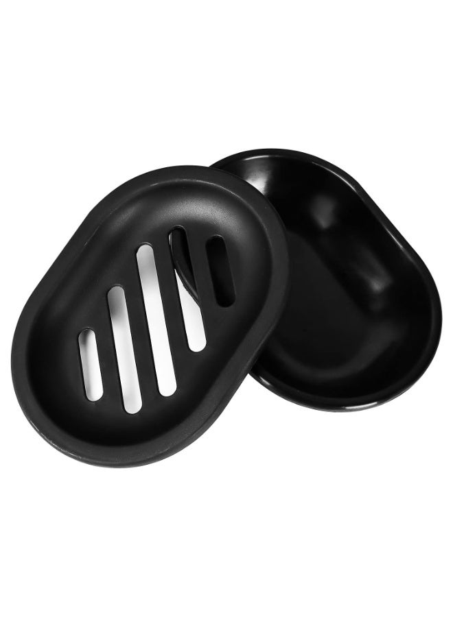 Soap Dish for Shower, 2pcs Soap Dishes Soap Savers for Bar Soap, Soap Bar Holder Shower with Drip Tray, Plastic Soap Holders with Drain for Kitchen Sink, Easy to Clean, Keeps The Soap Dry - Image 5