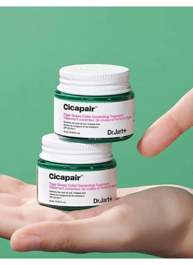 Dr. Jart - Cicapair Tiger Grass Color Correcting Treatment 15ml with SPF22 - Image 1