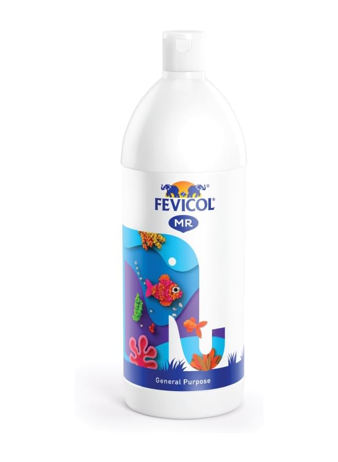 إيروريكس غراء فيفيكول السيد 1 كجم لاصق فائق الجودة للأعمال اليدوية والفنية سهل الاستخدام متعدد الأسطح مثالي للأطفال والهواة ومشروعات الطلاب عبوة إعادة تعبئة - Image 1