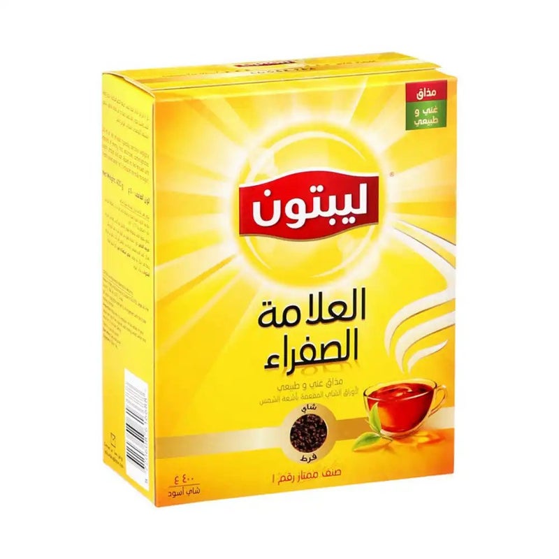 شاي ليبتون الأصفر السائب الأسود أفضل طعم على الإطلاق - 400 جرام