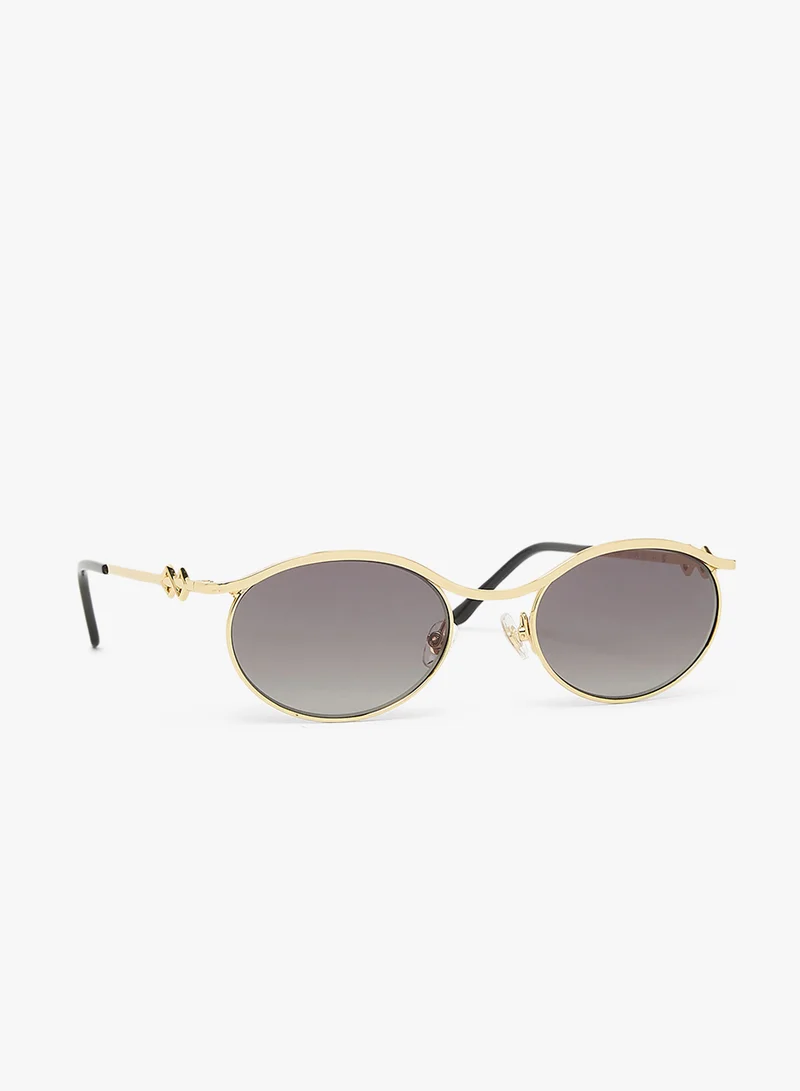 KAREN WAZEN Taylor Oval Sunglasses