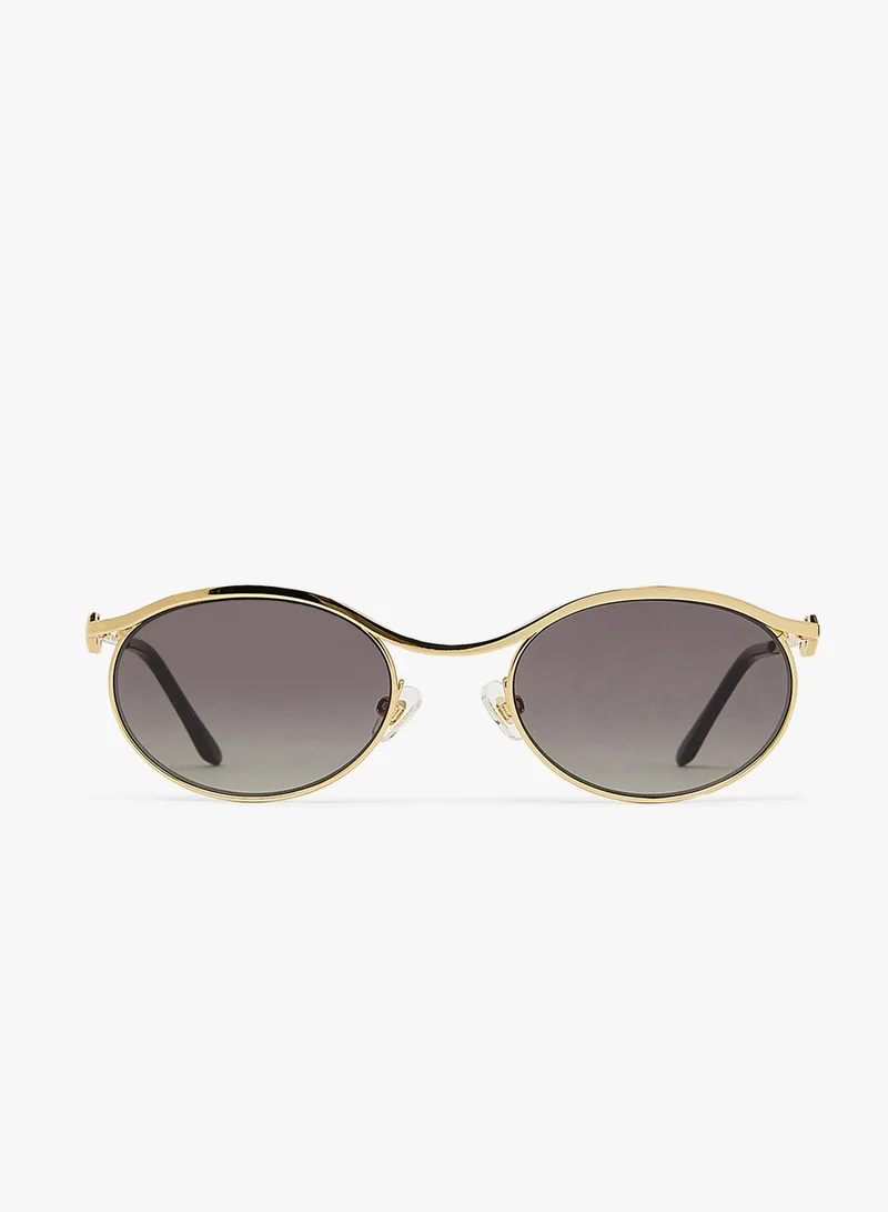 KAREN WAZEN Taylor Oval Sunglasses