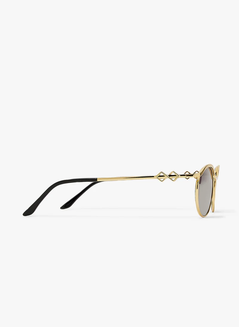 KAREN WAZEN Taylor Oval Sunglasses