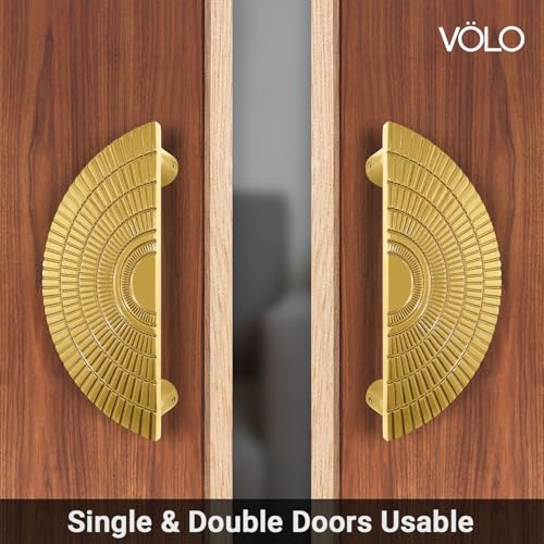 VOLO Main Door Handle – Heavy Duty Pull Handle for Wooden & Glass Doors in Home, Office & Hotel Use (Model: S-626) – Pack of 1 Set (Gold – 160MM) - Image 5