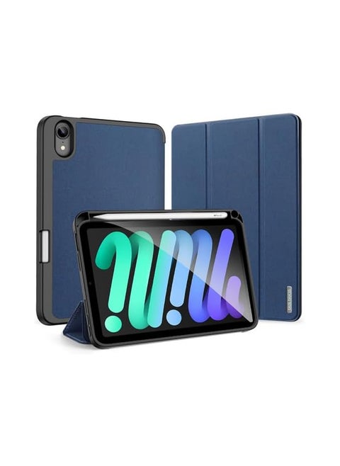 Compatible With Ipad Mini 7Th Generation Case 2024 8.3 Inch Anti Drop And Scratch Esistant Tri Folding Protective Shell With Auto Sleep Wake For Ipad Mini 7 (Blue)