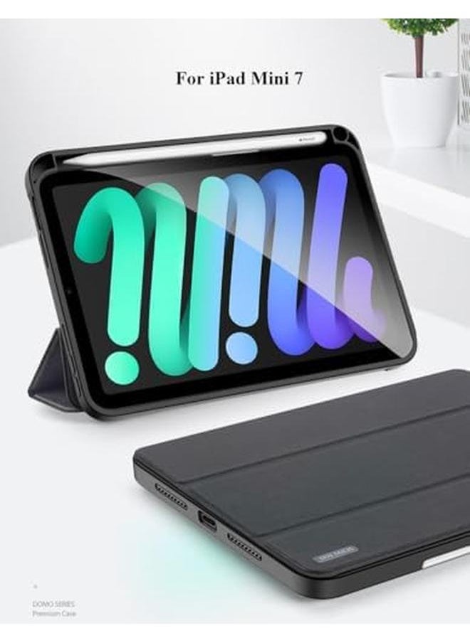 erorex - Compatible With Ipad Mini 7Th Generation Case 2024 8.3 Inch Anti Drop And Scratch Esistant Tri Folding Protective Shell With Auto Sleep Wake For Ipad Mini 7 (Blue) - Image 1