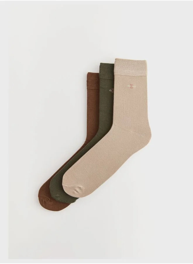 ال سي وايكيكي 3 Pack Crew Socks