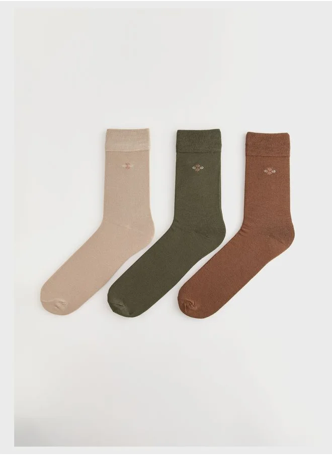 ال سي وايكيكي 3 Pack Crew Socks