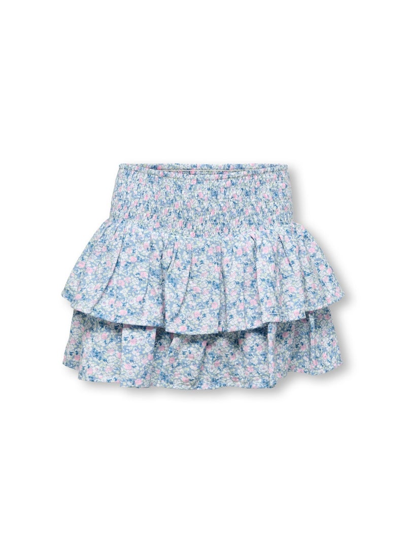 ONLY Girl's Belle Layered Smock Woven Skort - Image 1