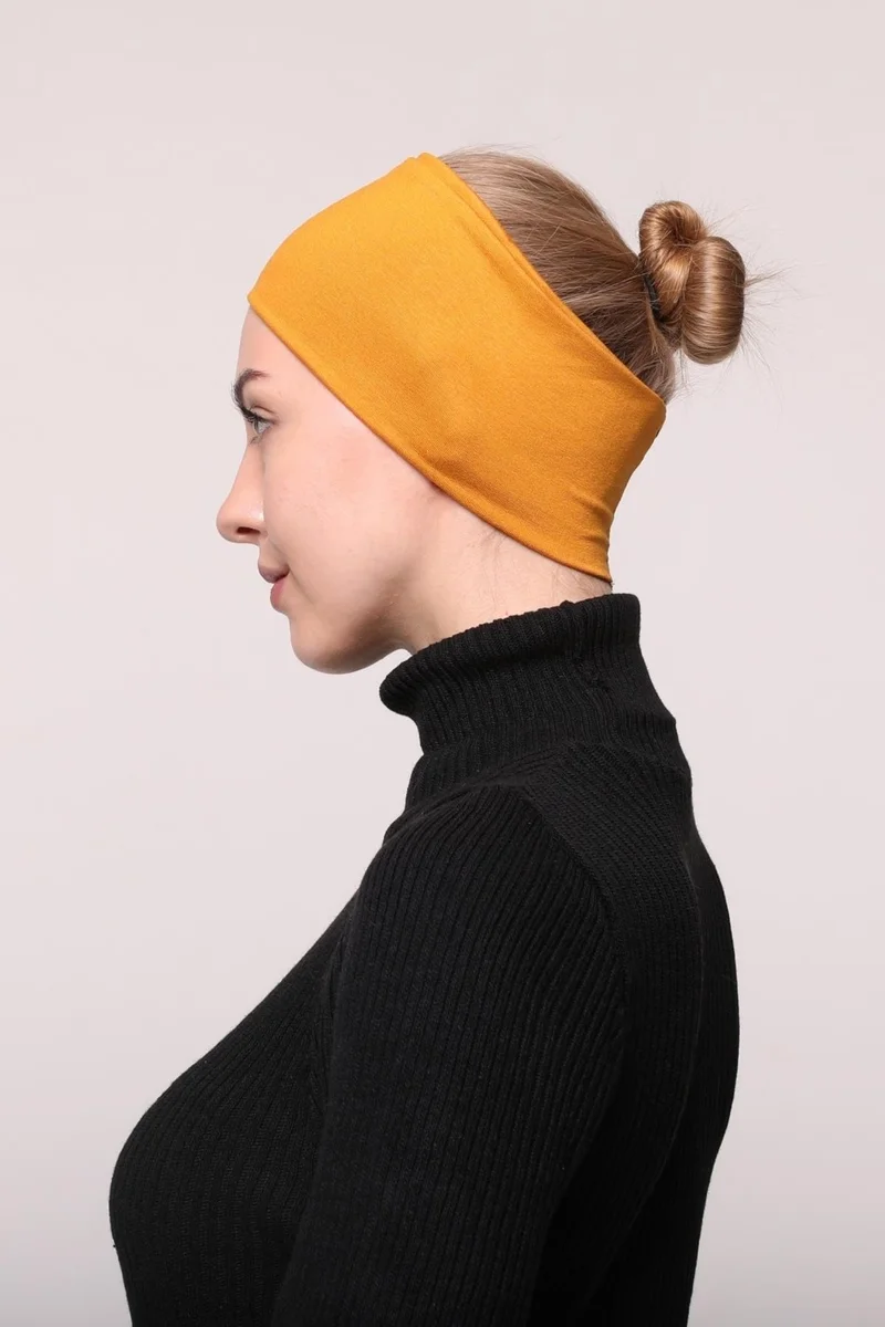 Altobeh Women's Combed Cotton Seamless Hijab Bandana Bonnet Sports Hair Band