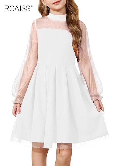 فستان صيفي للبنات بتصميم شبكي، فستان رسمي، فستان رسمي أنيق، فستان أنيق على شكل حرف A، فستان أنيق للبنات، مناسب للارتداء اليومي أو في أي مناسبة