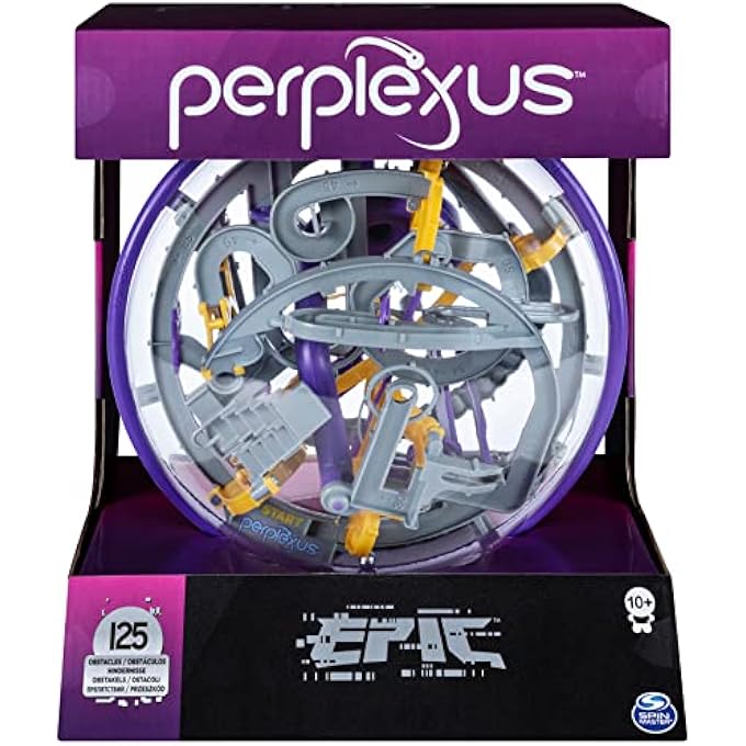 PERPLEXUS SPIN MASTER Games Spin Master Epic 3D Puzzle Maze Game with 125 Obstacles (Edition May Vary), by SPIN MASTER, Kid - Image 1