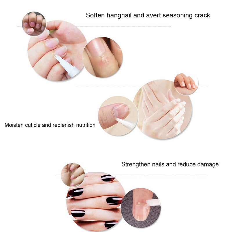 Nail Nutrition Pen Cuticle Revitalizer Oil Nail Protection Oil Hangnail Softening Skin Moisturizing Oil Revolving Pen Nail Art Nail Care Treatment Tools - Image 2