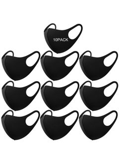 10 Pack Washable Fabric Face Mask,Black Face Mask Soft Fabric Elastic Ear Fashion Unisex Coverings Protective Outdoor Sport Adult Soft Masks For Home Office Work Outdoors - pzsku/Z4F0B13C433AE6B550CB6Z/45/_/1735214420/38e7b7b4-da5c-40d1-94cd-7a814d7768db