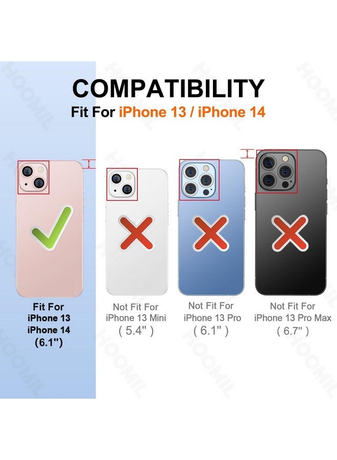 HOOMIL HOOMIL for iPhone 13 Case Compatible with Magsafe, 10FT Drop Resistant, Magnetic Translucent Matte Back, Shockproof Phone Cover - Black  - Image 2