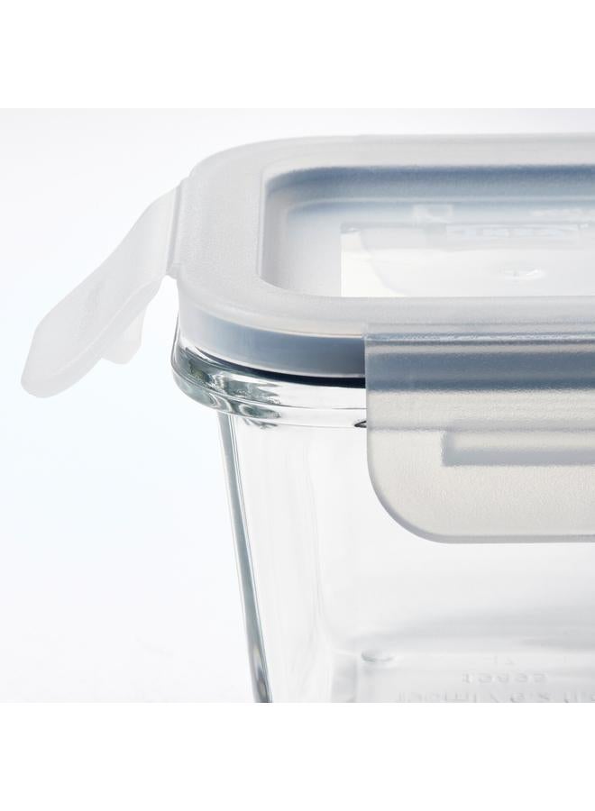 Zaboon Food container with lid, square/glass, 180 ml - Image 4