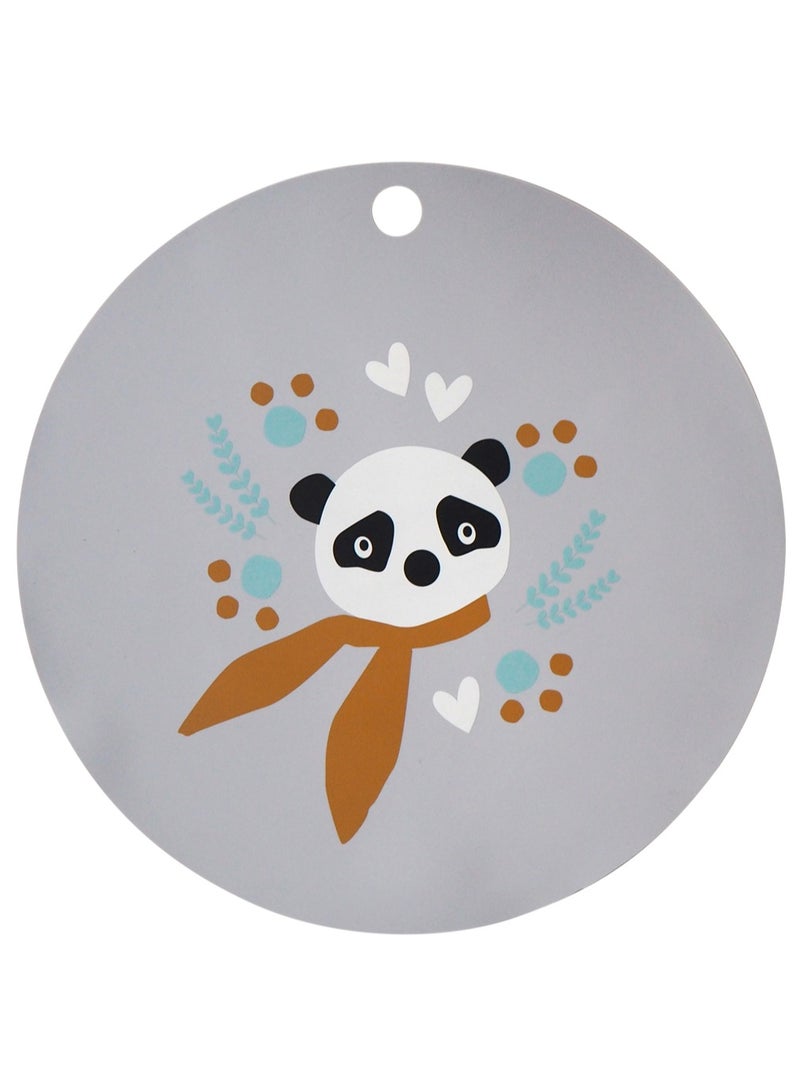 Elli Junior Silicone Placemat Panda Silver - Image 1