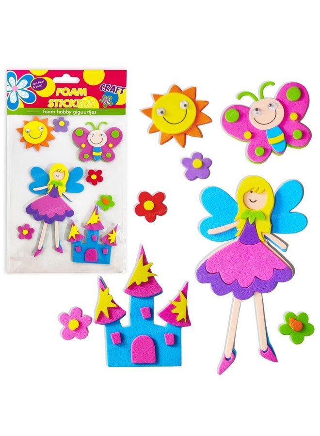 FunBlast Foam Stickers - 3D Self Adhesive Puffy Stickers for Kids, Cartoon Theme Stickers for Art and Craft Work, Scrap Booking, Decoration, Project Work for Kids - Multicolor - Image 1
