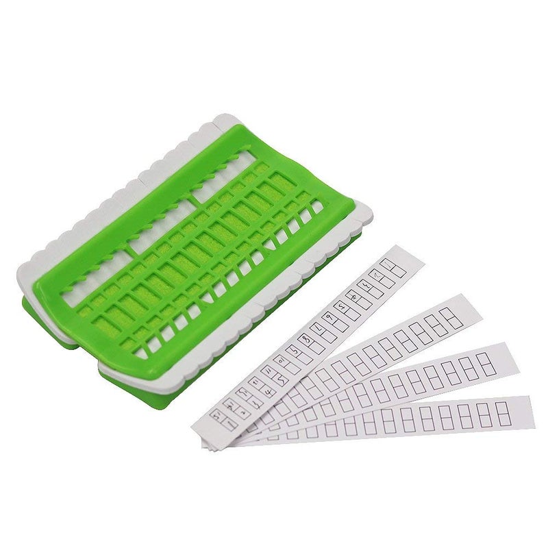 D&D Floss Organizer Embroidery Kit Cross Stitch Tool, 30 Positions Thread Organizers, Plastic & Foam, Green - Image 2