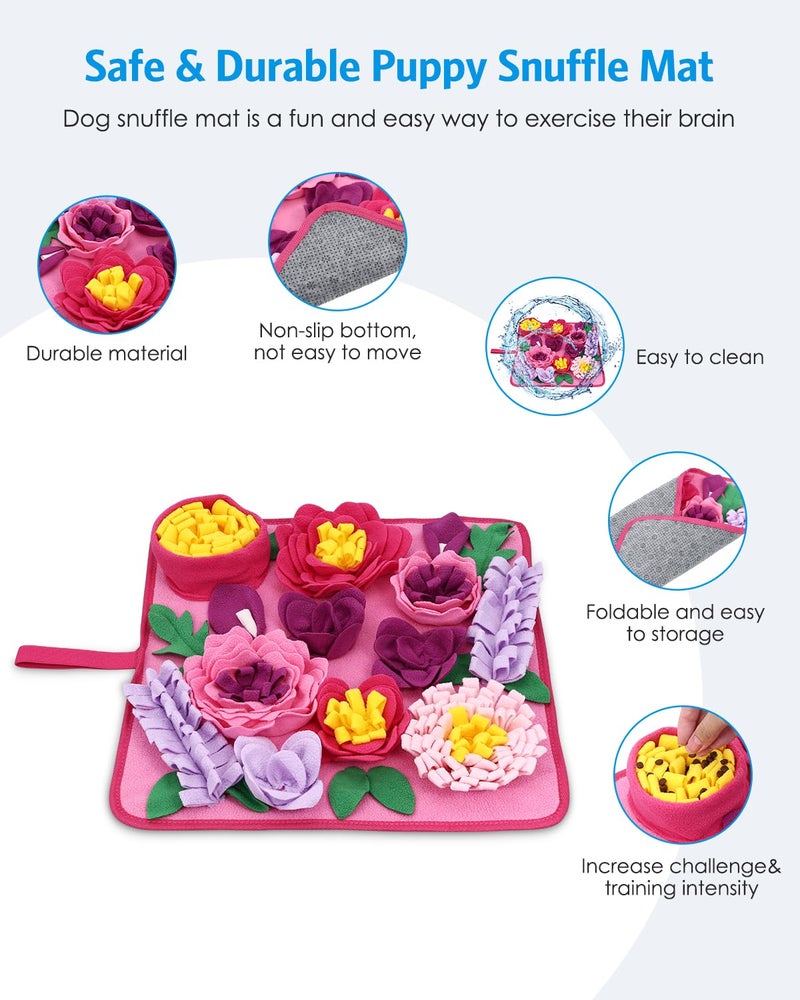 AMIR Snuffle Mat for Dogs, AMIR Dog Snuffle Mat, Slow Feeding Sniff Mat for Dogs Encourages Foraging Skills, Reduces Stress, and Aids in Training - Image 5