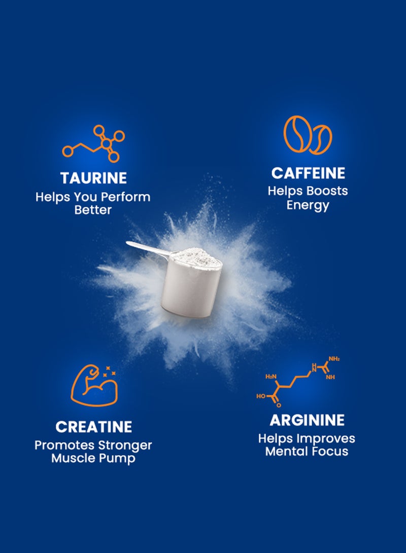 FAST&UP Pre-Workout - Advanced 200 mg Caffeine, Arginine, Taurine, 30 servings, Watermelon Flavour - Image 3