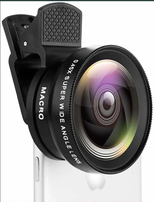 Cubonic Supreno 0.45x Wide Angle Mobile Phone Camera Lens | 3-in-1 Clip-On Lens Kit with Wide Angle, Macro & Fisheye Lens | Compatible with Android & iOS Smartphones | for Travel & Vlogging - Image 2