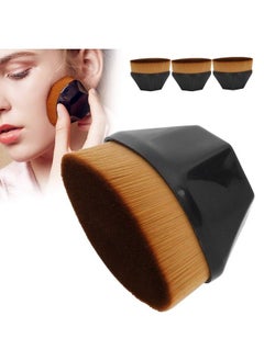 3Pcs Foundation Brush Flat Top Hexagon Makeup Brush With Protective Case For Blending Liquid Cream Powder Makeup (Black) - pzsku/Z4F0B8DAC00338784A16DZ/45/_/1683269883/f173b404-e1c3-4a72-8520-06a4058c4db9