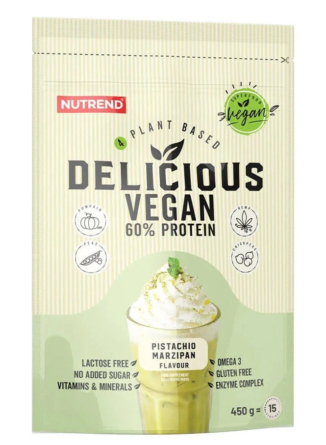 نوتريند بروتين نباتي لذيذ 450 جم فستق مرزباني - Image 1
