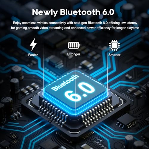 Srhythm NiceComfort 35 (2nd Gen) Hybrid Noise Cancelling Headphones,Wireless Bluetooth 6.0, 5Microphones with ENC,Transparency,Spatial Audio,140H Playtime,Low Latency,Custom EQ via App Black - Image 5