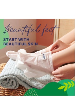 Amope Amopé Pedi Mask 20-Minute Foot Mask, Intensely Moisturizing Socks, Paradise Found with Coconut Oil, Urea & Vitamin Complex for Long Lasting Hydration, No Added Fragrance, 3 pair (Packaging May Vary)  - Image 4