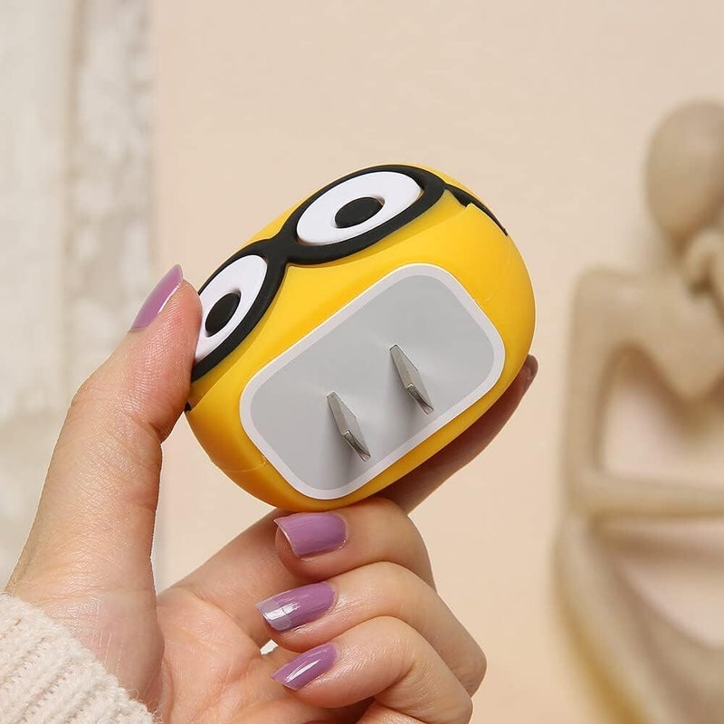 CERLINK حامي كابل لشاحن آبل آيفون 20W/18W نوع C، غلاف كرتوني ثلاثي الأبعاد لطيف لحماية الكابل بالكامل (مينون) - Image 5