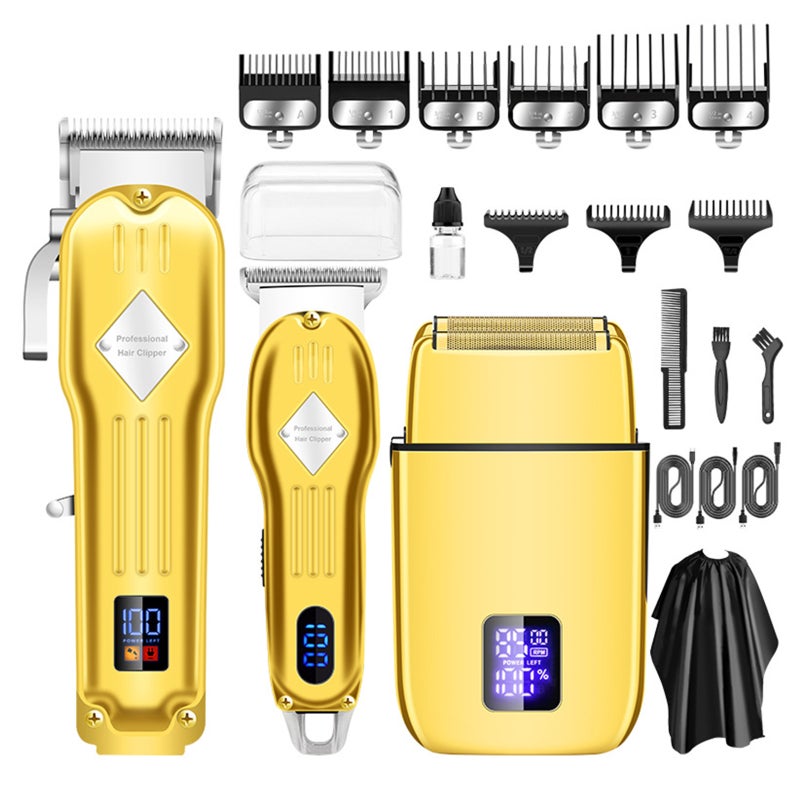 Electric Hair Clippers for Men Cordless Hair Clippers Trimmer Beard Trimmer Kit Bald Head Shaver Men's Haircut Kit for Barber with LCD Display 9 Guide Combs Mens Gifts - Image 1