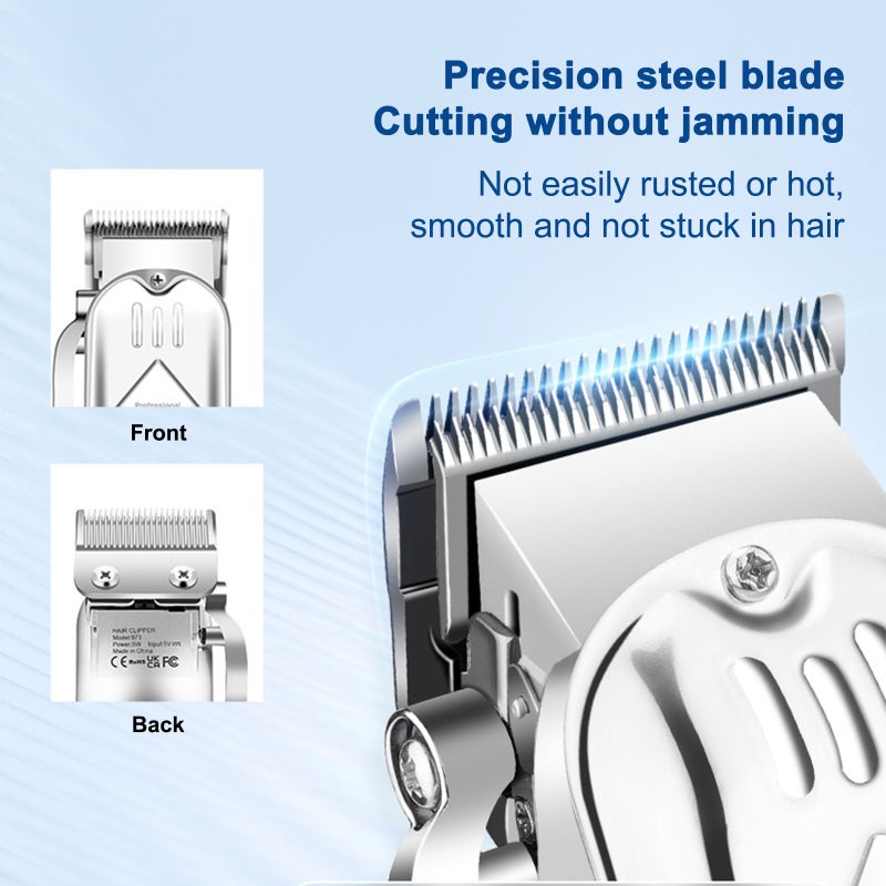 Electric Hair Clippers for Men Cordless Hair Clippers Trimmer Beard Trimmer Kit Bald Head Shaver Men's Haircut Kit for Barber with LCD Display 9 Guide Combs Mens Gifts - Image 3