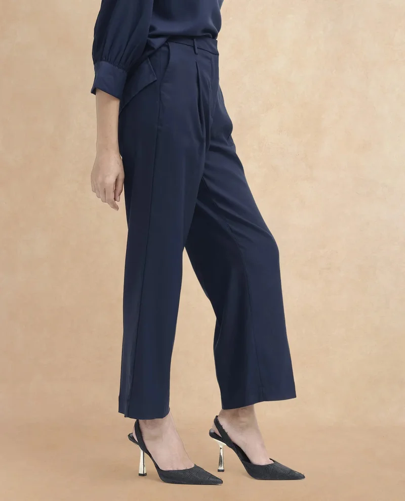 Rareism Women's Straight Ankle Length Trouser