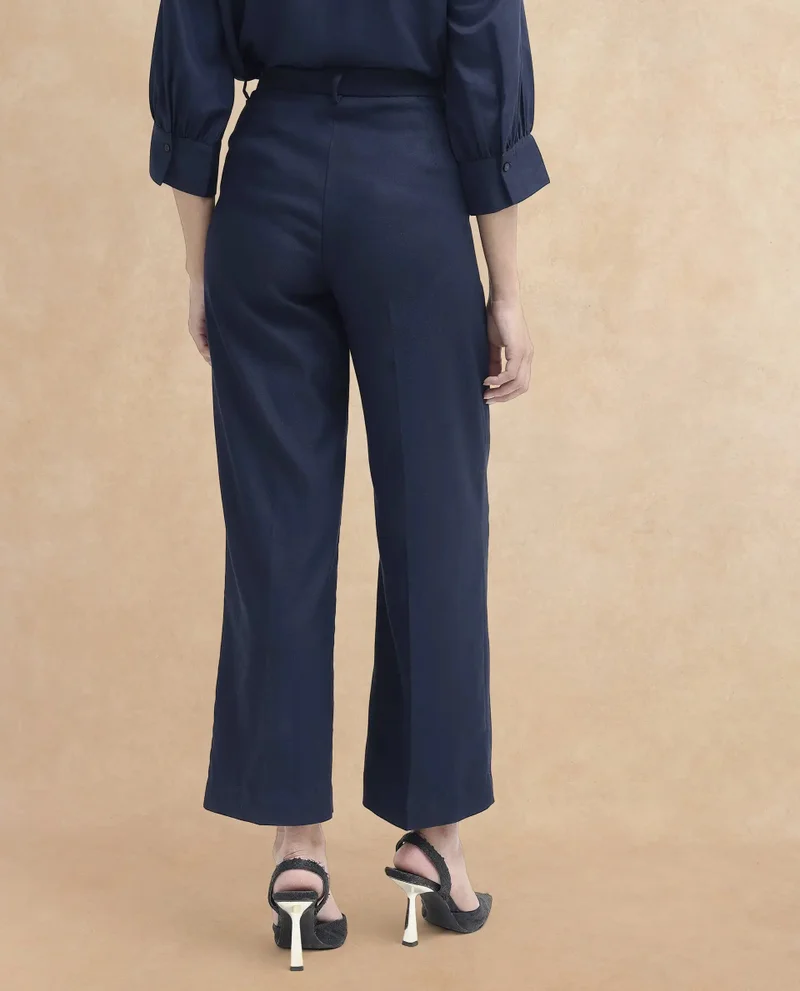 Rareism Women's Straight Ankle Length Trouser