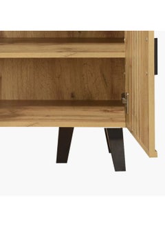 Home Box Porto 9-Pair Shoe Cabinet 2 Shelves With 2 Doors 34x72x77 cm Engineered Wood Brown  - Image 5