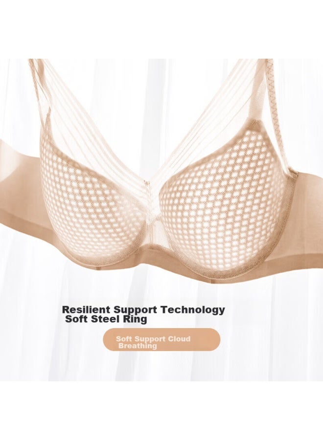 Embry Form Anli Fang Song Yi Same Style Wind Nest Cup Thin Slimming Bra Women's Underwear Ebw0457 Champagne Skin Skn 80d - Image 4